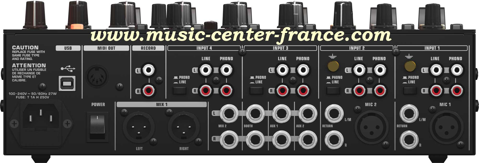 table de mixage optique