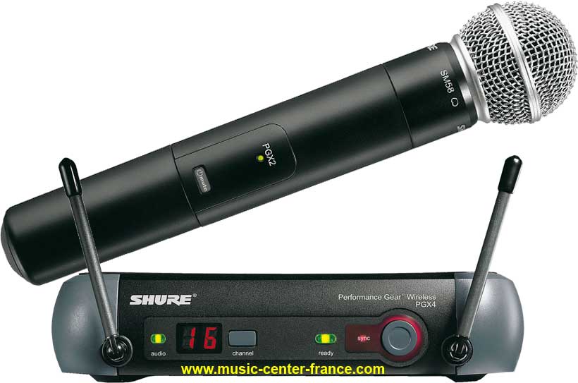 Shure PGX24 SM58 micro main sans fil UHF diversity neuf