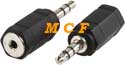 adaptateur Jack 2,5 femelle stro Jack 3,5 mle stro