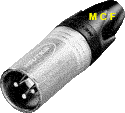 Neutrik XLR mle NC3MXX NC3 MXX