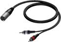 procab cab703 cab 703 cordon cable 2 rca 1 xlr m male connecteur fiche music center france