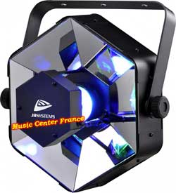 jbsystems jb systems beam twister jeu de lumiere a led rgbw rvbw 32 w telecommande dmx 4 canaux vud