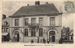 henin lietard beaumont hotel de ville mairie 1906 carte 026