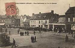 henin lietard beaumont vue de la place sadi carnot un jour de marche greve