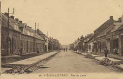 henin lietard beaumont rue de lens boulevard gabriel peri carte postale animee cp cpa