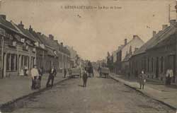 henin lietard beaumont rue de lens boulevard gabriel peri carte postale animee cp cpa