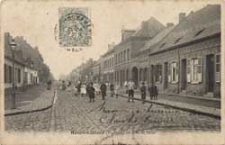 henin lietard beaumont rue de lens boulevard gabriel peri carte postale animee photo cp cpa