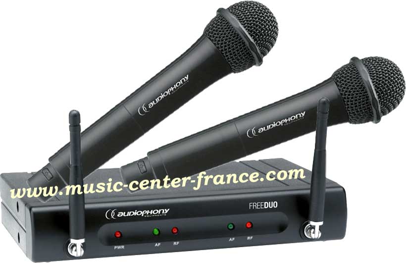 AUDIOPHONY - Pack récepteur UHF avec micro main et malette – 500MHz