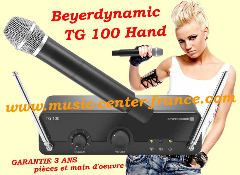 Beyerdynamic TG100H TG100 TG 100 hand micro main VHF sans fil
