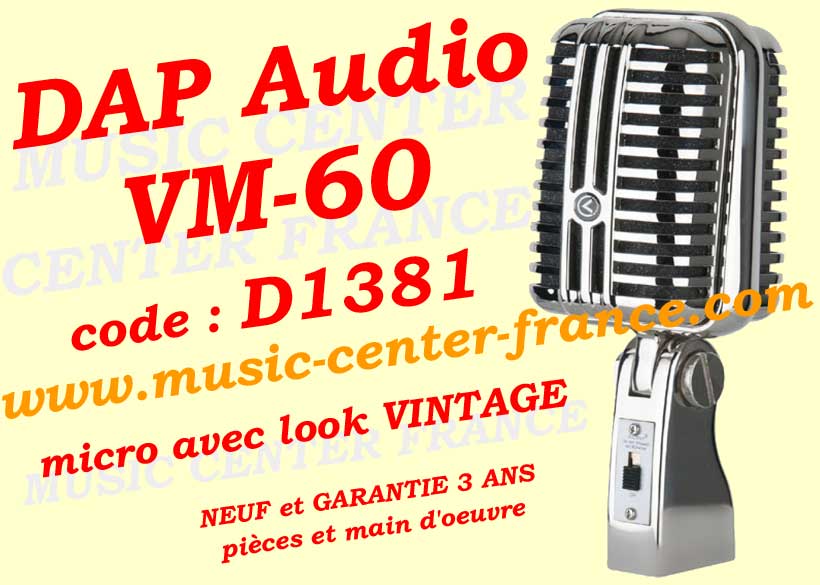 DAP Audio D1381 VM-60 micro année 60