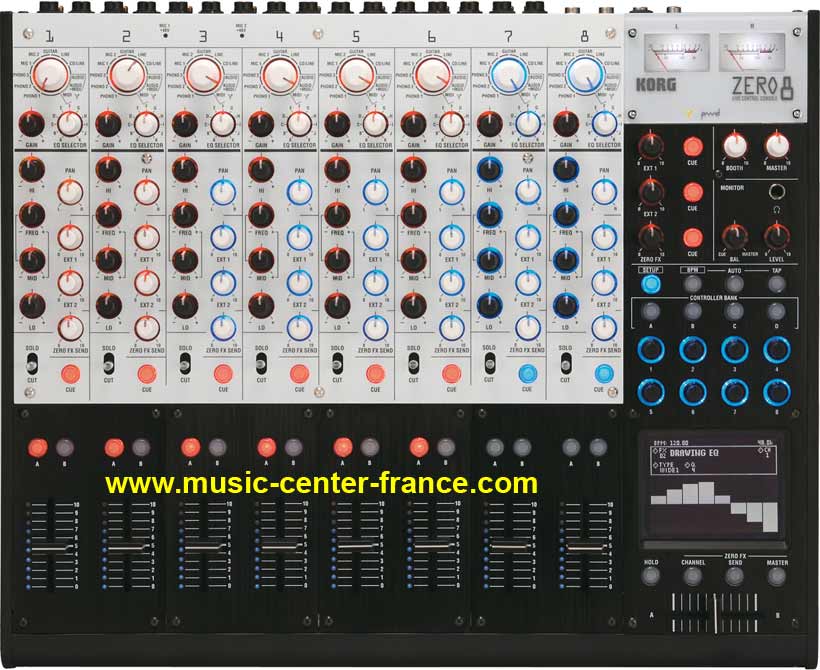 console mixer table de mixage Korg zero4 zero8 zero 4 8 demo video démo
