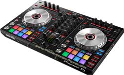 pioneer ddjrx2 ddj rx2 controleur numerique noir black vue de droite