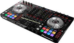 pioneer ddjsx2 ddj sx2 controleur numerique noir black vue de droite