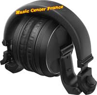 pioneer hdjx5 hdj x5 k bkack noir casque dj plie