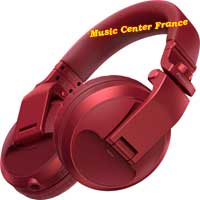 pioneer hdj-x5 bt x5 bt r red rouge casque dj vud