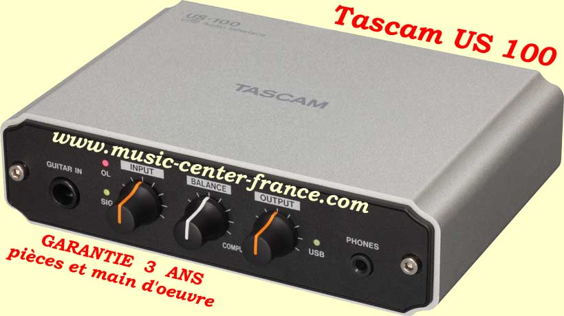 Tascam US100 US 100 carte son interface audio